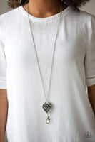 Paparazzi For The Love - Silver Lanyard Necklace