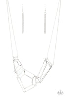 Paparazzi 3-D Drama - Silver Necklace