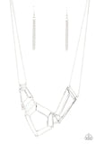 Paparazzi 3-D Drama - Silver Necklace