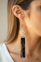 Paparazzi Lotus Gardens - Gold Earrings