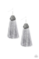 Paparazzi Razzle Riot - Silver Earrings