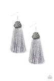 Paparazzi Razzle Riot - Silver Earrings