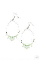 Paparazzi Exquisitely Ethereal - Green Earrings