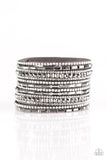 Paparazzi Wham Bam Glam - Silver Wrap Bracelet