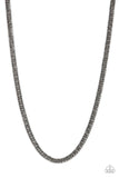 Paparazzi Valiant Victor - Black Men’s Necklace