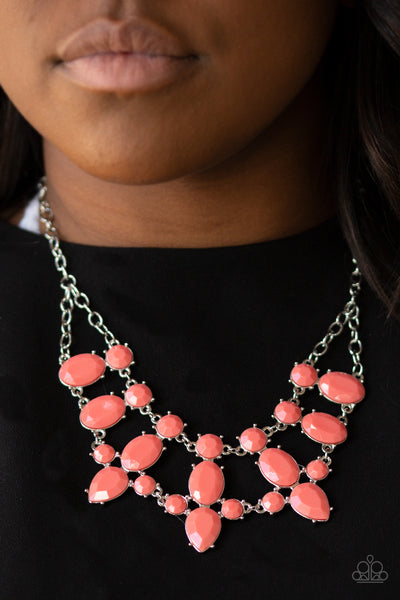 Paparazzi Goddess Glow - Orange Necklace