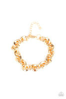 Paparazzi Step It Up - Gold Men’s Bracelet