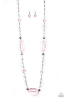 Paparazzi Crystal Charm - Pink Necklace