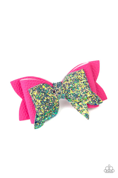 Paparazzi Sugary Sequins - Pink Hair Clip