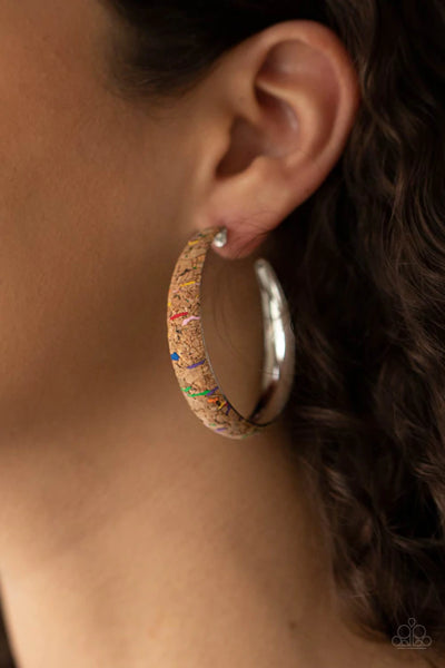 Paparazzi A CORK In The Road - Multi Hoop Earrings