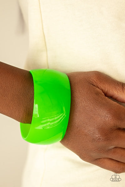 Paparazzi Fluent in Flamboyance - Green Bracelet