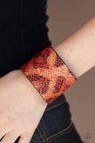 Paparazzi Serpent Shimmer - Red Wrap Bracelet