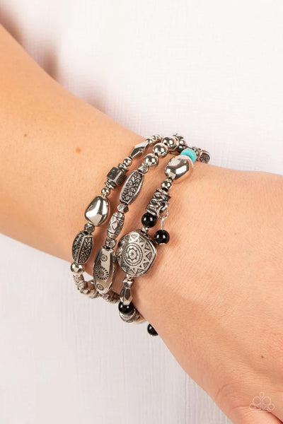 Paparazzi Western Quest - Black Bracelet