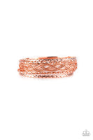 Paparazzi Straight Street - Copper Bracelet