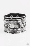 Paparazzi Wham Bam Glam - Black Wrap Bracelet