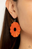 Paparazzi Fan the Breeze - Orange Earrings