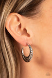 Paparazzi Wanderlust Wilderness - Silver Hoop Earrings