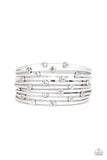 Paparazzi Meant To BEAM - Silver Wrap Bracelet