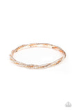 Paparazzi Glitzy Gleam - Rose Gold Bracelet