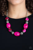 Paparazzi Ice Melt - Pink Necklace