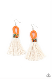 Paparazzi The Dustup - Orange Earrings